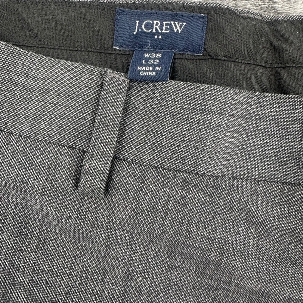J.Crew Thompson Mens Gray 100% Wool pleated Dress Pants Trousers 38x32